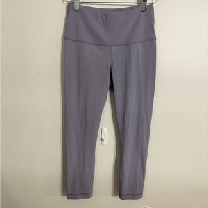 90 Degree By Reflex lilac Charcoal Gray Activewear Size small calf length
